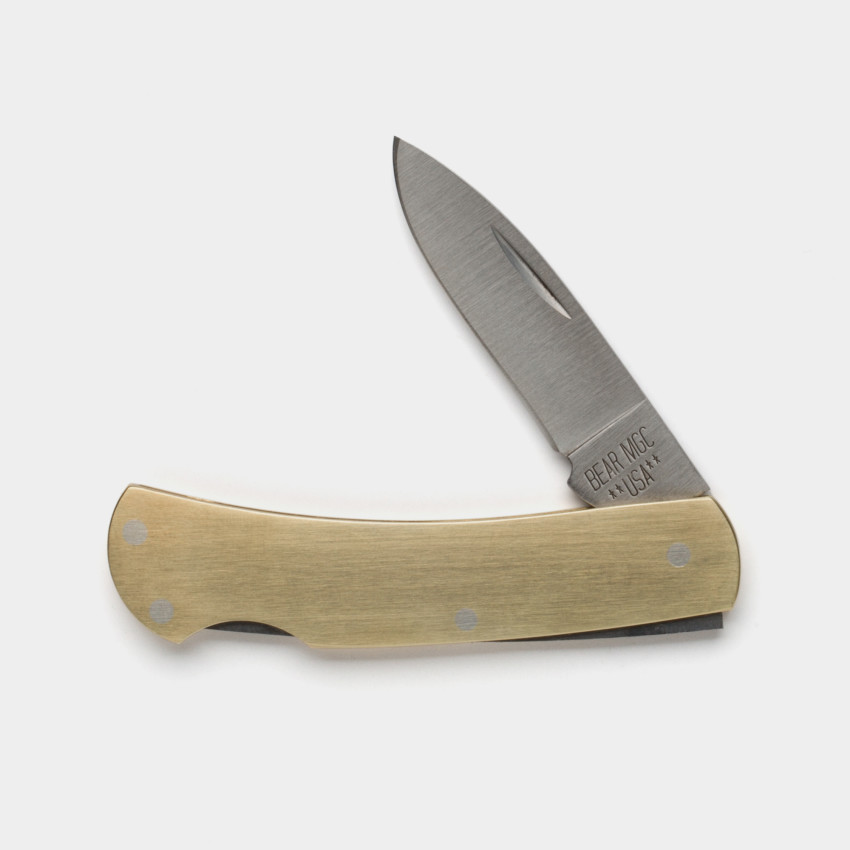 Brass Thin Lock Knife